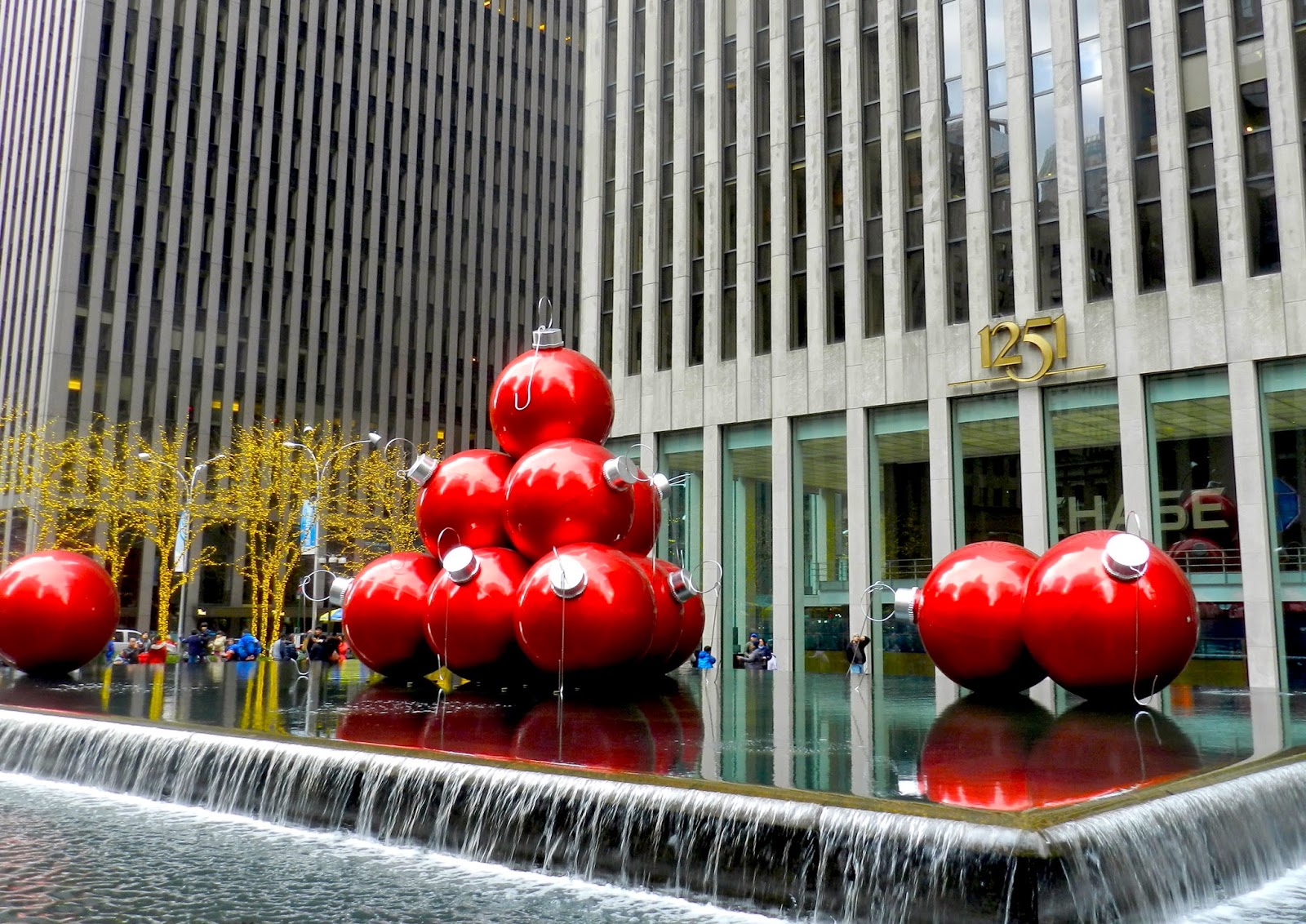 Christmas new york city decorations lights sixth