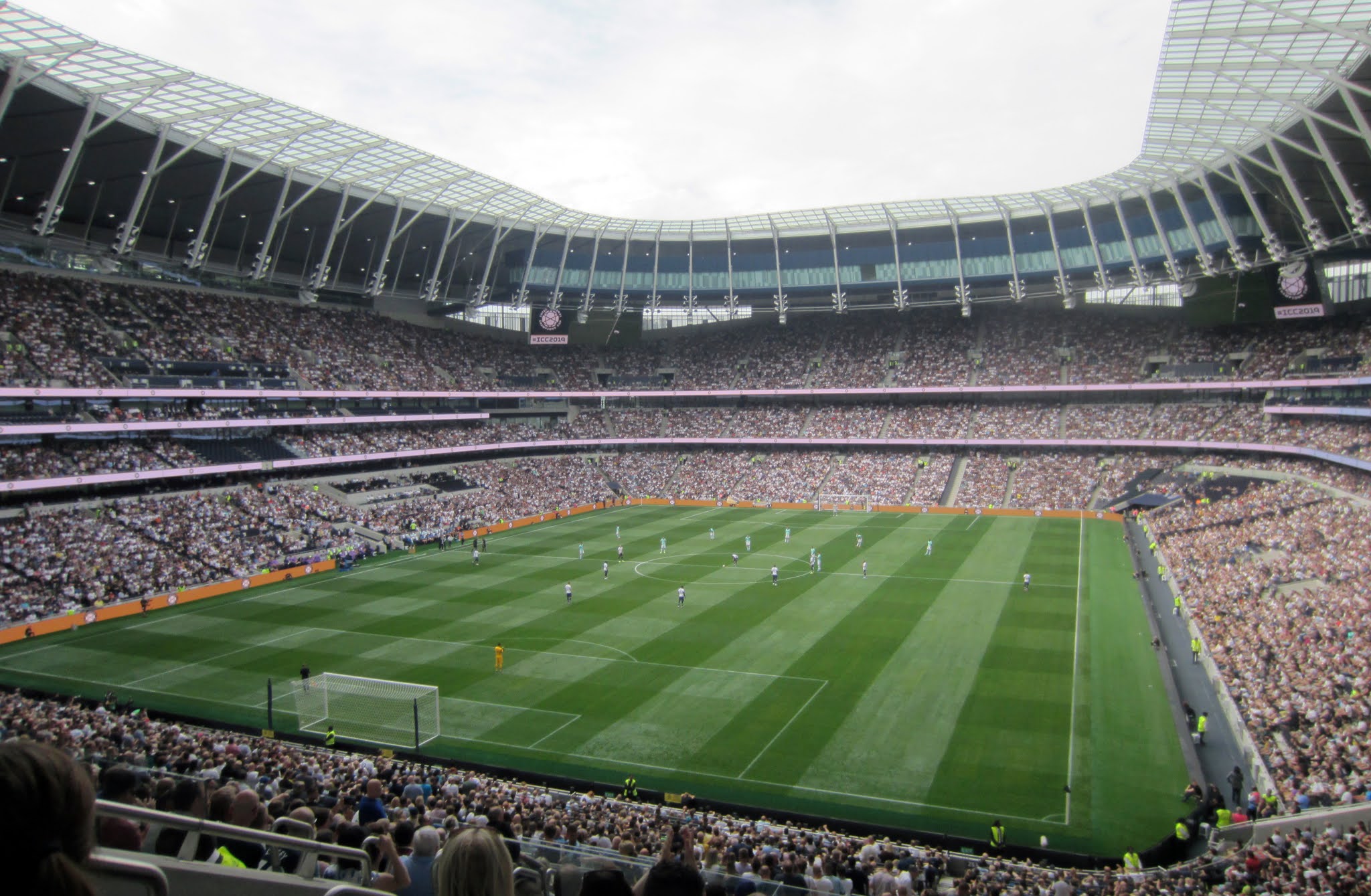 View of the pitch at Tottenham Hotspur Stadium