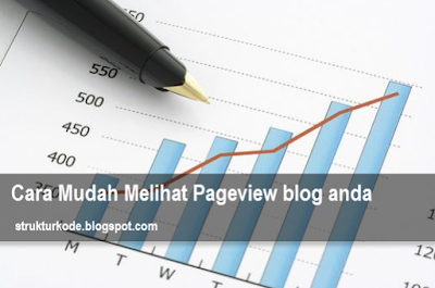 Cara mudah melihat pageview blog anda