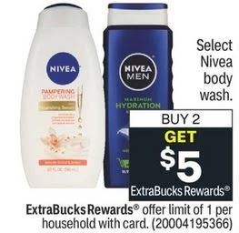 FREE Nivea Body Wash CVS Deal 1/8-1/14