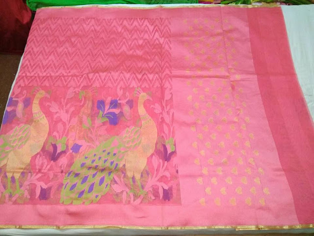 banarasi handloom jute net Saree