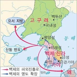 Korea histroy: Bakjae map
