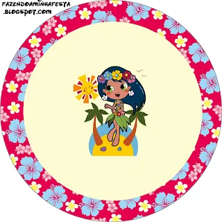 Pretty Hawaiian Free Printable Toppers. 