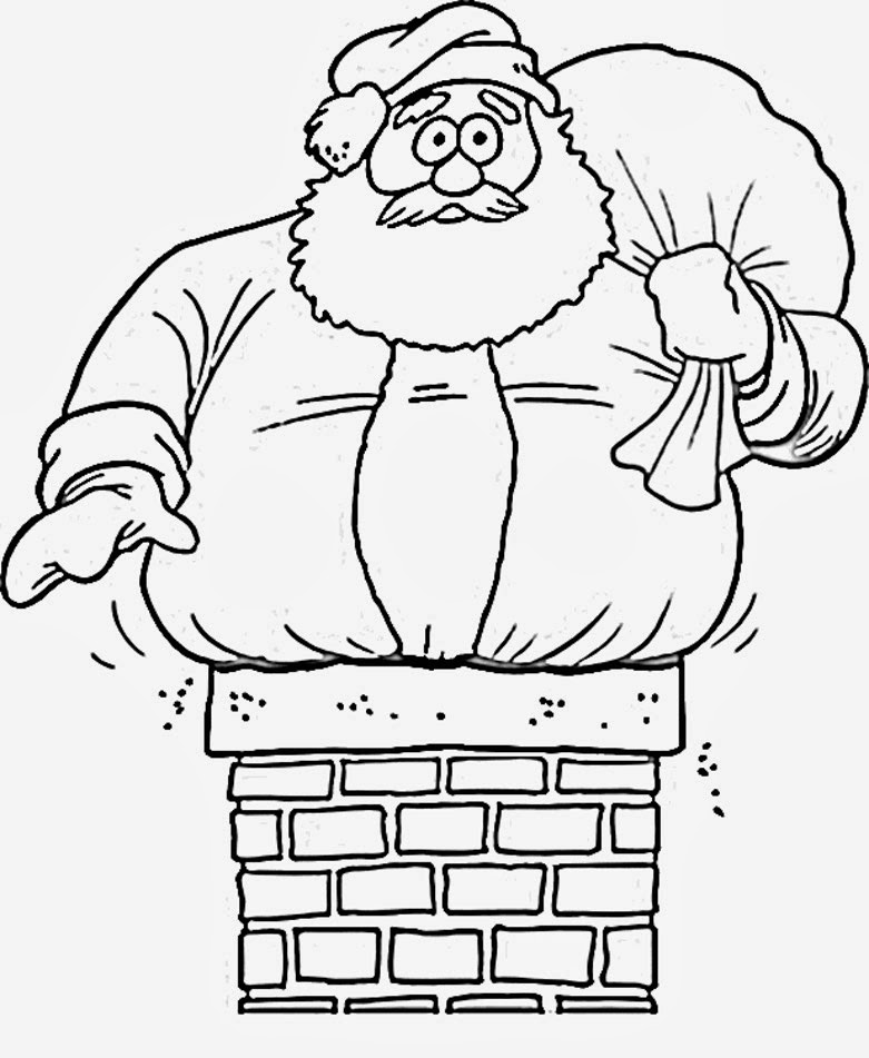 Santa Claus Coloring Pages For Kids  Merry Christmas