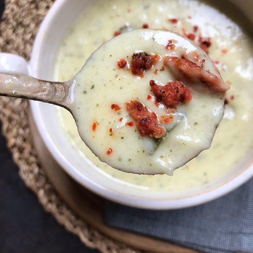 Zucchini-Lauch-Cremesuppe