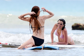 Lindsay and Ali Lohan hot bikini pictures from Hawaii