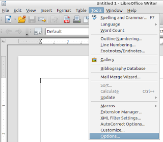 LibreOffice Tools Options