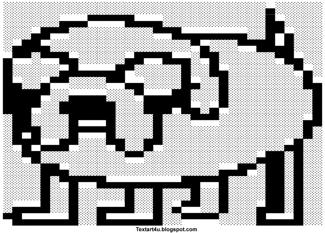 Jake The Dog ASCII Art For Facebook Status | Cool ASCII ...