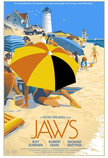 Cartel película alternativo JAWS de Laurent Durieux