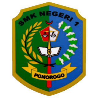 Logo SMKN 1 Ponorogo gelap