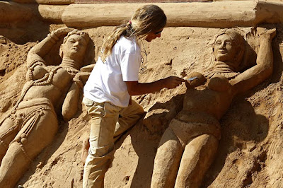 Giant Beautiful Sand Sculpture Arts Festival in 2009