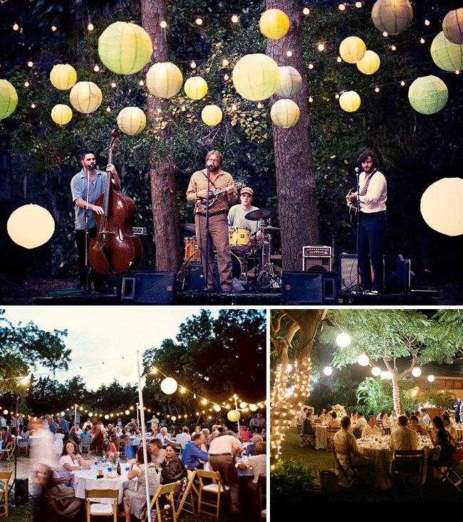 There are two main contributors to the mood of a backyard wedding music 