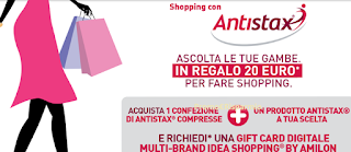 Logo Antistax ti regala buoni Idea Shopping : premio sicuro