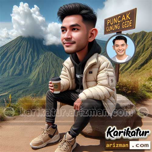 Karikatur 4D Anak Gunung