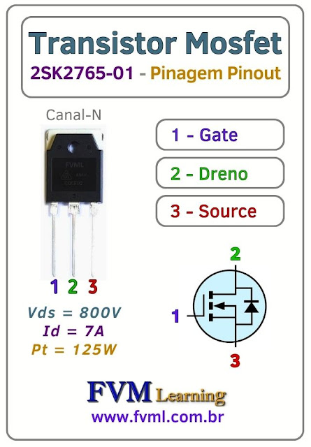 Datasheet-Pinagem-Pinout-Transistor-Mosfet-Canal-N-2SK2765-01-Características-Substituição-fvml