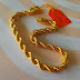 SOLD Rantai Tangan Pintal Bubut Hollow 5.17g u99 18.3cm 0.4cm 