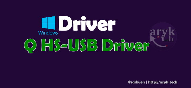 USB Driver is commonly needed when y'all bespeak to unbrick your Qualcomm android devices especi QDLoader HS-USB Driver Download