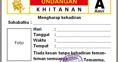 4300 Koleksi Contoh Undangan Khitanan Untuk Teman Sekolah Terbaru