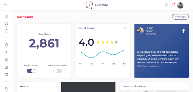 Elisyam - Web App & Admin Dashboard Template 