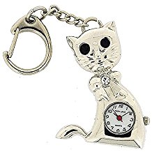 Montre Analogique Chat Porte Clés Ton Argent Par PLKR16 Dans Une Boîte De Présentation.