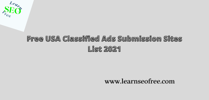 Free USA Classified Ads Submission Sites List 2021