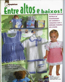 Roupas de Crochê Para Bebês Com Gráfico e Passo a Passo (PAP) em Português