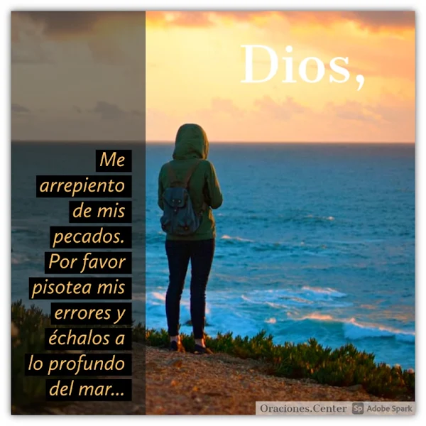 Oración para que Dios Perdone mis Pecados y los Eche a lo Profundo del Mar