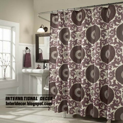  latest designs of shower curtains for retro bathroom