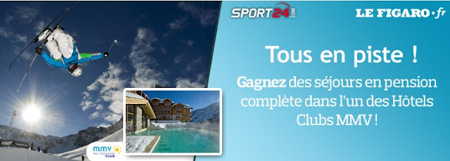 3 séjours pour 4 personnes en hôtels club MMV à gagner