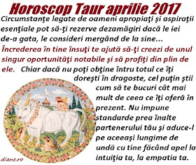 Horoscop aprilie 2017 Taur 