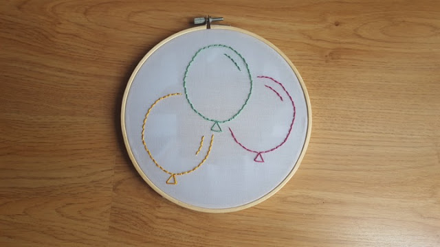 Balloons - free embroidery pattern