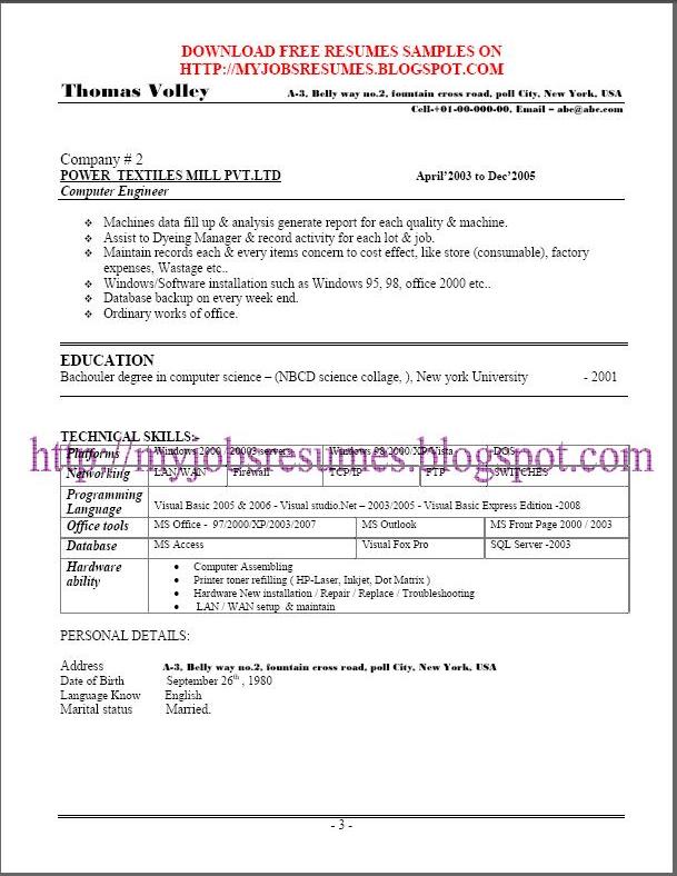 Resume format for fresher lecturer in engineering college persuasive ...
