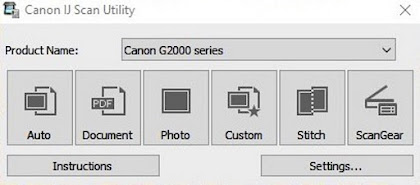 Donwload IJ Scan Utility Canon G2000
