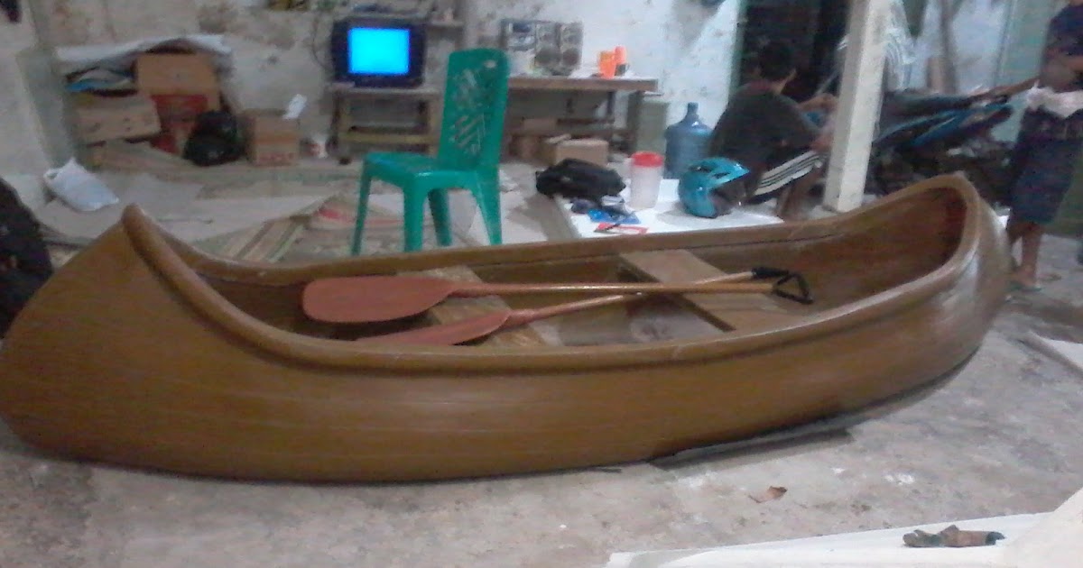 jual perahu kano klasik dari fiber  panjang 3 meter harga 