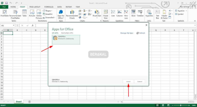 Insert Add-in di Excel 2013