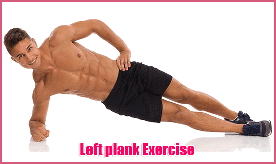 Left plank exercise