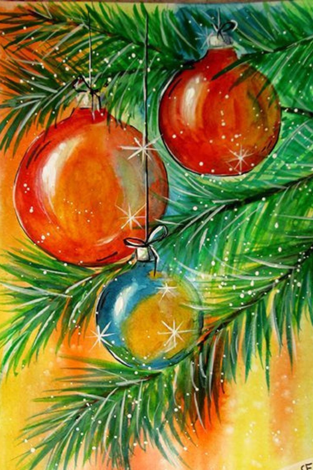 Christmas tree drawing images 2023