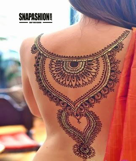 Sexy Mehndi Designs in 2015 for Hands and Back Side