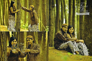 contoh konsep prewedding dengan pakaian adat di pinus yogyakarta