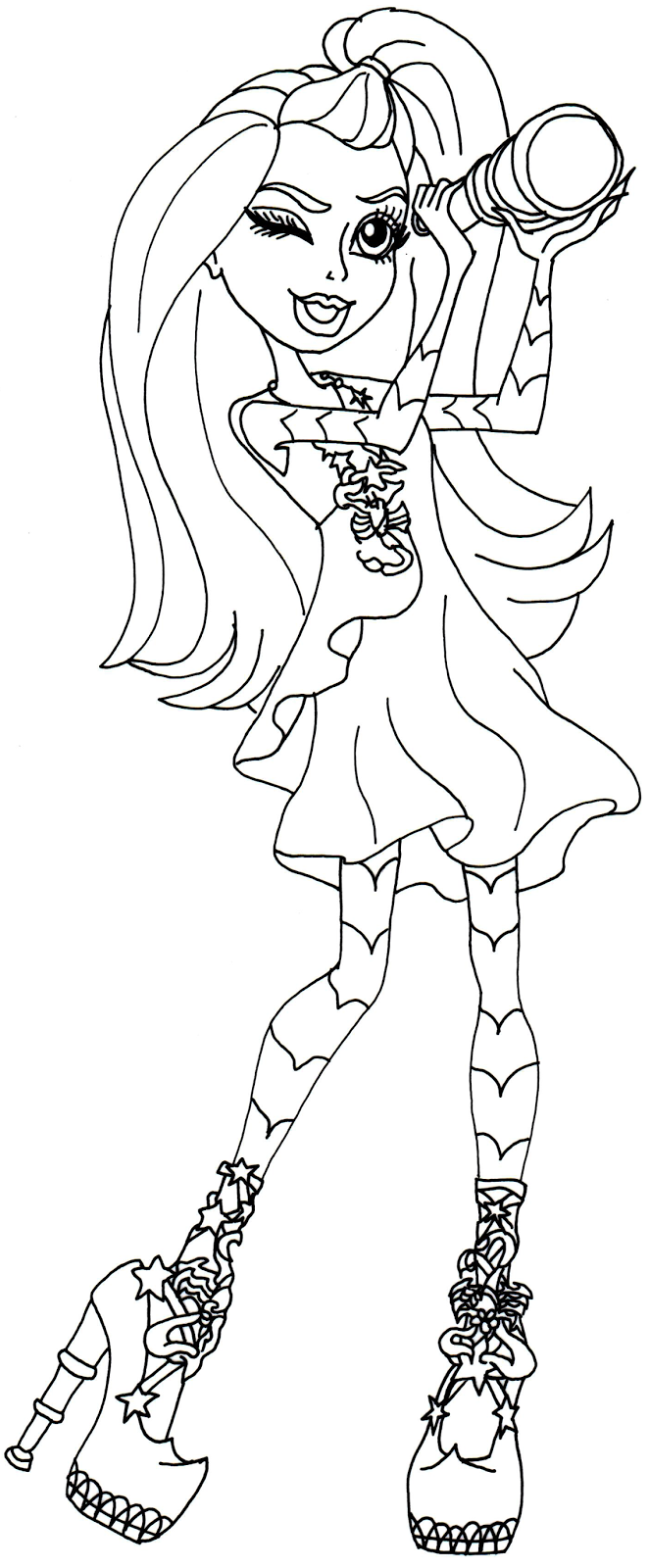 Gigi Grant Freaky Field Trip Monster High Coloring Page