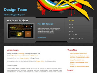 two columns blogger templates, blogger