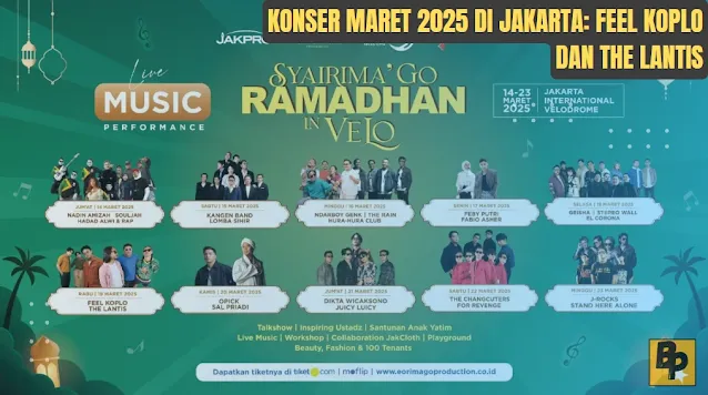 Konser Maret 2025 di Jakarta Feel Koplo dan The Lantis