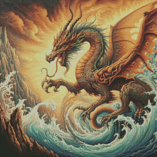 dragon cross stitch