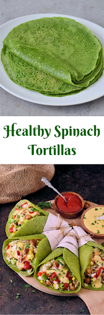 Healthy Spinach Tortillas