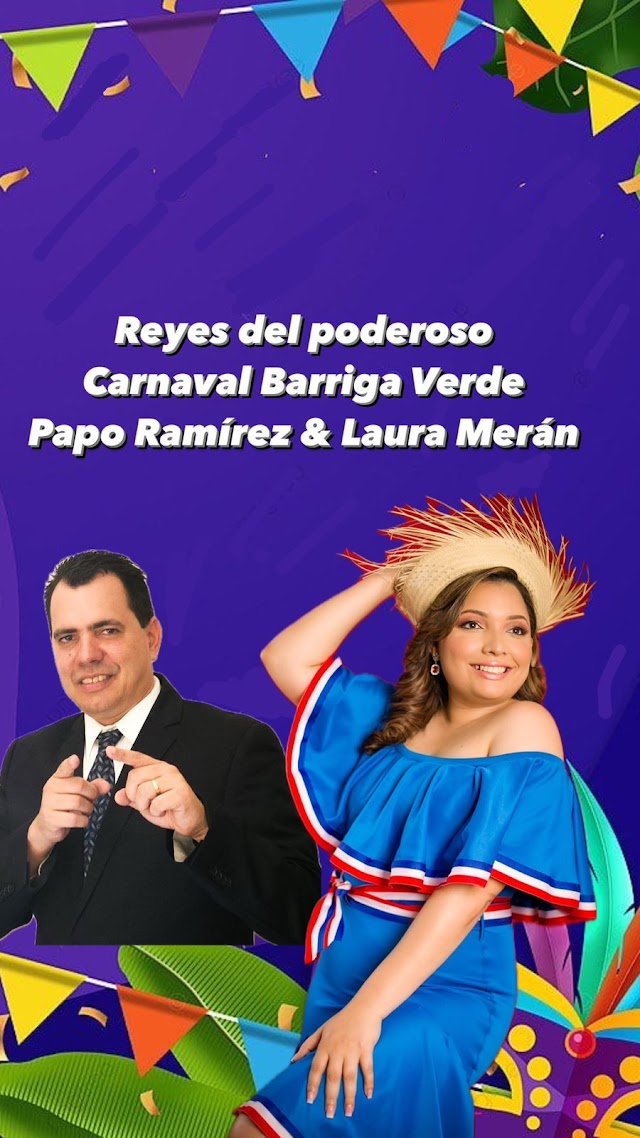 Comunicadores Eduardo Ramírez y Laura Merán serán los reyes del carnaval Barriga Verde de SJM