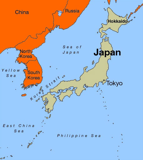 map of japan earthquake 2011. Friday March 11, 2011