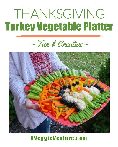 Thanksgiving Turkey Vegetable Platter ♥ AVeggieVenture.com, just your favorite veggies + creativity! Then wait for compliments!