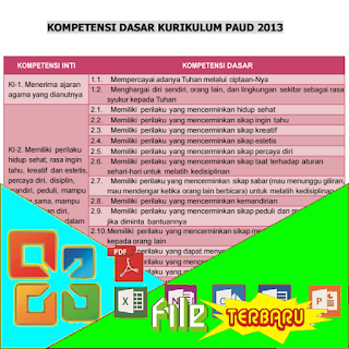 Download Kompetensi Dasar Kurikulum 2013 PAUD Terbaru