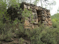 Barraca de vinya a prop del torrent del Rossinyol