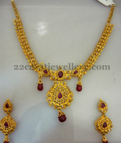 Durga Jewellery Latest Pachi Set